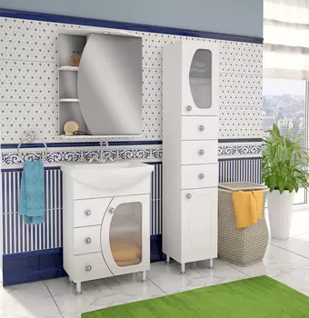 Зеркало-шкаф Runo Линда 60