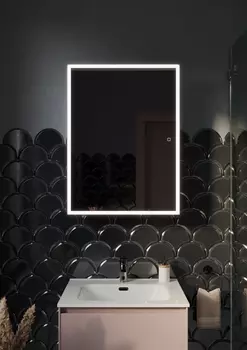 Зеркало-шкаф Sancos Cube 60 с подсветкой, с сенсорным выключателем