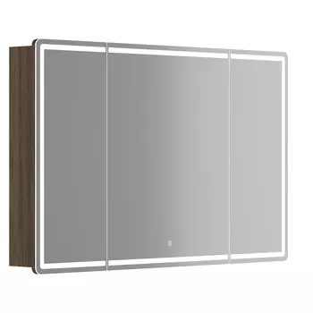 Зеркало-шкаф Sancos Mirror 120 с подсветкой, дуб чарльстон