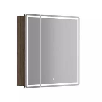 Зеркало-шкаф Sancos Mirror 80 с подсветкой, дуб чарльстон