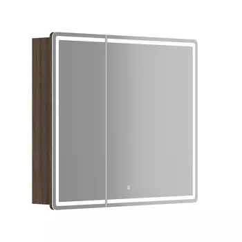 Зеркало-шкаф Sancos Mirror 90 с подсветкой, дуб чарльстон