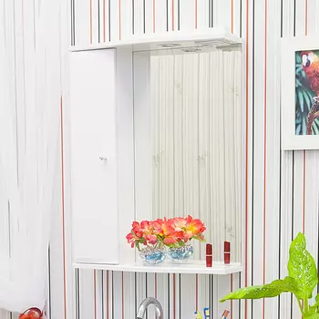 Зеркало-шкаф Sanflor Юна 55 белый L