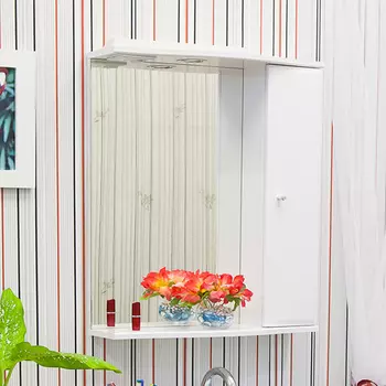 Зеркало-шкаф Sanflor Юна 65 белый R