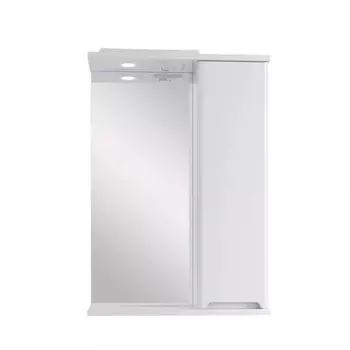 Зеркало-шкаф SanStar Адель/Модена 50 R с подсветкой, белый