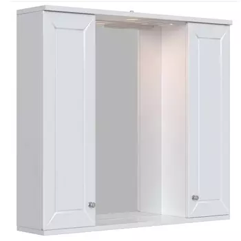 Зеркало-шкаф SanStar Бриз 80, 2/дв, белый