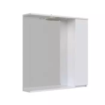 Зеркало-шкаф SanStar Квадро 80 П с подсветкой