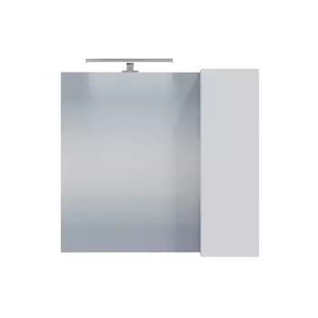 Зеркало-шкаф СанТа Антарес 70 с подсветкой, белый глянец