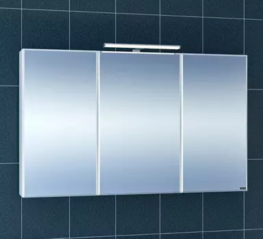 Зеркало-шкаф СанТа Стандарт 120 трельяж, со светильником