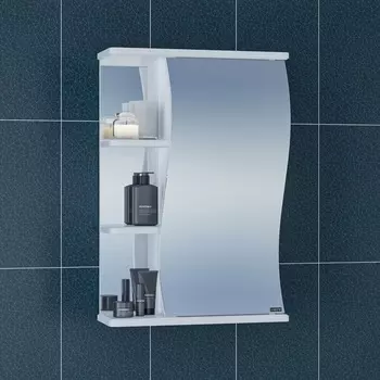 Зеркало-шкаф СанТа Стандарт Волна 50 правый