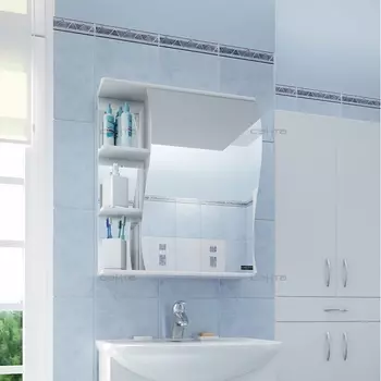 Зеркало-шкаф СанТа Стандарт Волна 60 правый