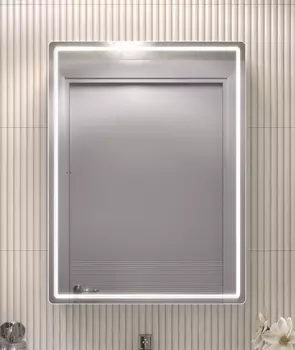 Зеркало-шкаф Vigo Geometry 60 с LED подсветкой, бесконтактное включение (на взмах)