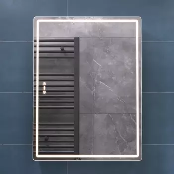 Зеркало-шкаф Vigo Geometry Step 60 с LED подсветкой, датчик присутствия, сенсорное включение, функция антизапотевания