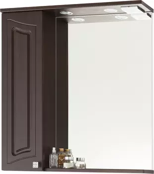 Зеркало-шкаф Vod-Ok Адам 75 L, венге