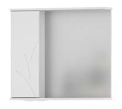 Зеркало-шкаф Volna Adel 80 L с подсветкой, белый