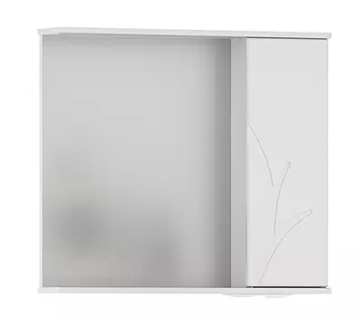 Зеркало-шкаф Volna Adel 80 R с подсветкой, белый
