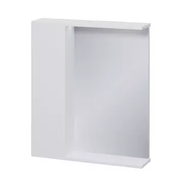 Зеркало-шкаф Volna Lake 60 L с подсветкой, белый