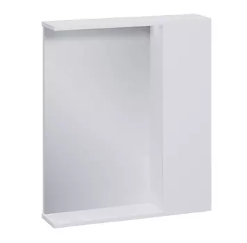 Зеркало-шкаф Volna Lake 70 R с подсветкой, белый