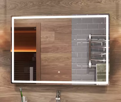 Зеркало Vigo Geometry Classic 100 с подсветкой и сенсорным выключателем