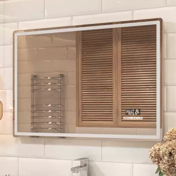 Зеркало Vigo Geometry Media Voice 100 с подсветкой и сенсорным выключателем