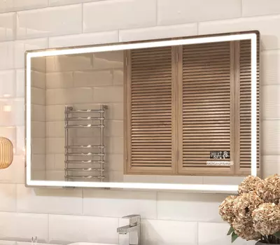 Зеркало Vigo Geometry Media Voice 120 с подсветкой и сенсорным выключателем