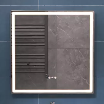 Зеркало Vigo Geometry Step 70х70 с подсветкой, датчик присутствия, функция антизапотевания