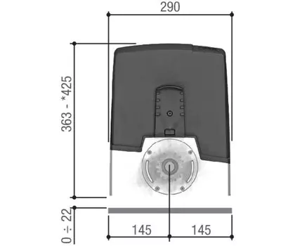 Автоматика для откатных ворот CAME