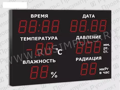 Метеотабло уличное РусИмпульс