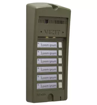 Видеопанели индивидуальные VIZIT