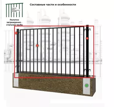 Заграждения из металлической раммы Формула ЦеСИС