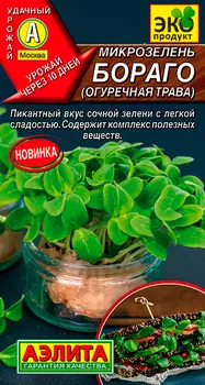 Семена Аэлита Микрозелень Бораго Огуречная трава, 3 г