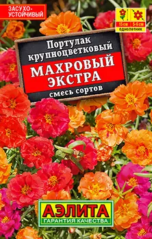 Семена Аэлита Портулак махровый Экстра, Смесь, 0,1 г Лидер