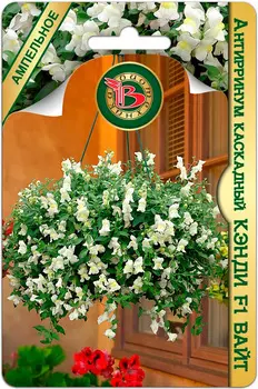 Семена Биотехника Антирринум каскадный Кэнди Вайт F1, 5 шт.