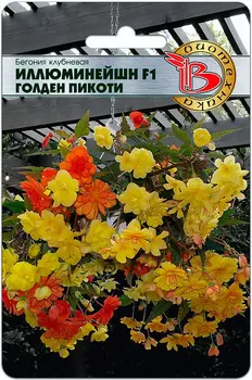 Семена Биотехника Бегония ампельная Иллюминейшн Голден Пикоти F1, 8 шт.