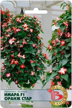 Семена Биотехника Импатиенс (бальзамин) Валлера Имара Оранж Стар F1, 8 шт.