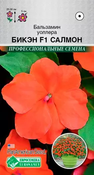 Семена ЕВРОСЕМЕНА Бальзамин Уоллера Бикэн Салмон F1, 5 шт. PanAmerican Профессиональные семена