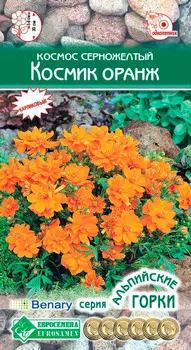 Семена ЕВРОСЕМЕНА Космос серножелтый Космик Оранж, 10 шт. Benary Альпийские горки