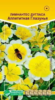 Семена ЕВРОСЕМЕНА Лимнантес Дугласа Аппетитная глазунья, 10 шт.