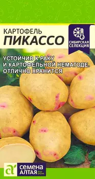 Семена Семена Алтая Картофель Пикассо, 0,02 г Сибирская селекция