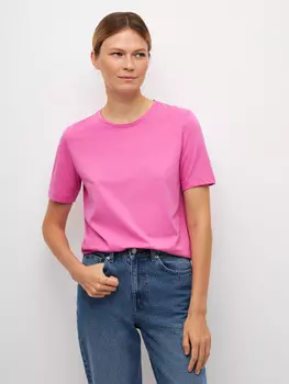 Базовая футболка прямого кроя (розовый, M)
