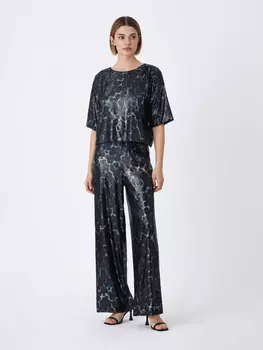 брюки женские (синий, M)