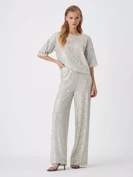 брюки женские (золото, M)