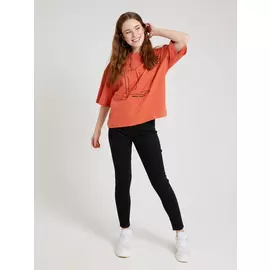 джеггинсы с высокой талией (черный, L)