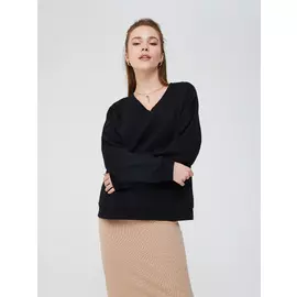 джемпер оверсайз (черный, S)