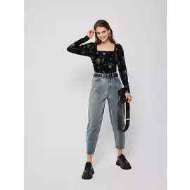 Джинсы мом (голубой, L)