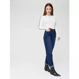 джинсы мом (голубой, S)