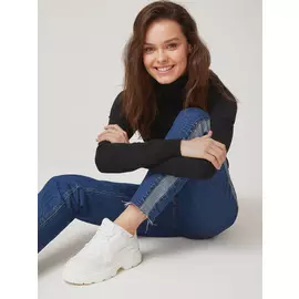 Джинсы с лампасами (синий, XL)