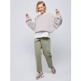 Джинсы с накладными карманами (зеленый, XS)