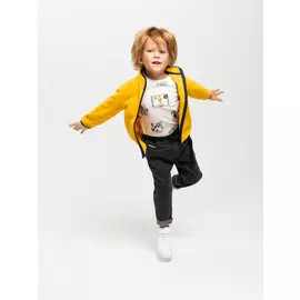 Флисовая толстовка для мальчиков (желтый, 104/ 4-5 YEARS)