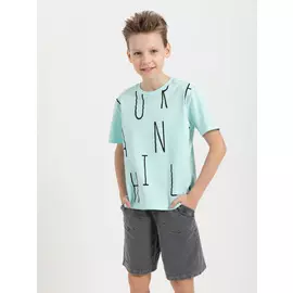 Футболка для мальчиков (голубой, 122/ 7-8 YEARS)