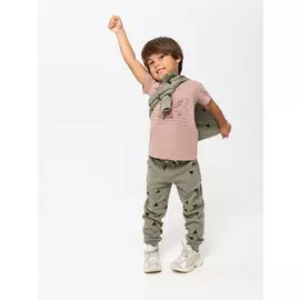 Футболка для мальчиков (коричневый, 92/ 2-3 YEARS)